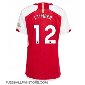 Arsenal Jurrien Timber #12 Replik Heimtrikot Damen 2023-24 Kurzarm